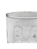 Mr. & Mrs. Panda Whisky Glas Bär Heirat ohne Spruch in Transparent
