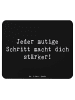 Mr. & Mrs. Panda Mouse Pad Spruch Angst überwinden mit Spruch in Schwarz