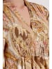 monari Maxi Kleid mit Paisleymuster in Mocca Gemustert
