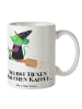 Kaffeetasse Halloween-Hexen Kaffee mit Spruch in Weiß