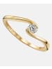 Diamant L'éternel Ring aus 375 Gelbgold mit 0.15 Karat Diamant