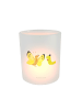 Mr. & Mrs. Panda Windlicht Glas Raupe Schmetterling ohne Spruch in Transparent