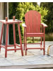 Beliani Barhocker ADIRONDACK in Rot - (W) 58 x (H) 124 x (L) 71 cm