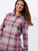 WITT WEIDEN Flanell-Bluse in bordeaux-steingrau-kariert
