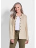 GOLDNER Kurzgröße:  Leichte Damenjacke in Velourslederoptik in beige