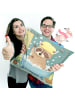 Mr. & Mrs. Panda kissen für sofa Waschbär Design ohne Spruch in Weiß