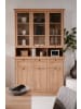 Furn.Design Buffetschrank Eiche Artisan 120 cm, Vitrine Landhaus