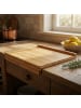 relaxdays Tranchierbrett in Natur - (B)38 x (H)2,5 x (T)45 cm