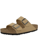 Birkenstock Sandale Arizona Birko-Flor Nubuk normal in hellbraun