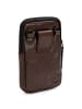 Farmhood Memphis Handytasche Leder 12 cm in dark brown