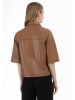 faina Damen Lederhemd in Cognac