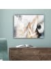 MuchoWow Leinwand bilder Abstrakte Kunst weiß gold (BxH)