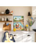 Mr. & Mrs. Panda Bild Panda Schwimmbad Pommes Design ohne Spruch in Weiß