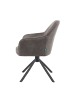 DUBI Möbel 2er-Set: Drehstuhl Mika-Piet in Taupe - (B)60 x (H)87 x  (T)65 cm