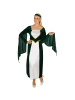 tectake Prinzessin/Edelfrau, in grün/weiß, Langes Burgprinzessinnen-Kleid