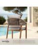 tectake Outdoor-Sessel im Rope-Design aus Akazienholz, wetterfest, 59x58x76