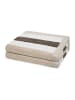 Ross 2 X Duschtuch im Set Doubleface Stripes in Beige