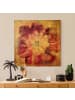 WALLART Leinwandbild Gold - Grunge Flower in Pink