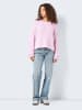 Noisy may Strickpullover Relaxed Fit flauschiger Stoff in Rosa