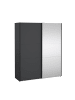 ebuy24 Schiebetürenschrank Como (2-türig) Grau 179 x 67 cm