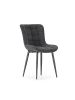 CALICOSY 4er-Set Stoelen MAË  in Dunkelgrau - (W) 48  x (H) 49,5  x (L) 62  cm