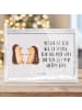 Mr. & Mrs. Panda Schneerahmen Igel Liebe mit Spruch in Grau Pastell