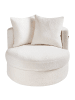 Beliani Sessel DALBY in Weiß - (W) 82 x (H) 61 x (L) 82 cm