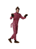 tectake Unisex-Overall mit pink-schwarzen Querstreifen, schwarz/pink