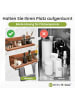 Mein-Regal Wandregal "Kim" 2er Set aus Holz in Dunkelbraun