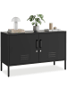 tectake Sideboard, Kippschutz, höhenverstellbare Füße, 100 x 42,5 x 65 cm
