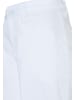 More & More verkürzte, weite Baumwoll-Stretch-Hose in white
