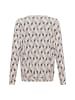 Olsen Langarmshirt Clara in ecru mehrfarbig