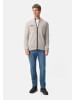 Camel Active Strickjacke mit Kontrastdetails und Stehkragen in Grau