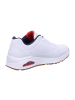 Skechers Lowtop-Sneaker UNO - STAND ON AIR in white/navy/red