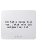 Mr. & Mrs. Panda Mousepad Ich hatte heute viel... mit Spruch in Aquarellblau