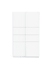 CALICOSY Schrank LINE in Weiß - (W) 116,6  x (H) 203  x (L) 59,8  cm