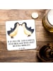 Mr. & Mrs. Panda Coaster Pinguin Liebe mit Spruch in Weiß