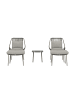 ebuy24 Lounge-Set Zakynthos (5-teilig) Braun 45 x 45 cm