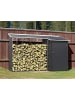 VCM  Metall Kaminholzregal Holzlager 161 x 161 x 63 cm in Anthrazit