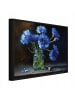 WALLARENA Bild mit Rahmen Blumen in einer Vase in Blau
