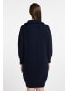DreiMaster Damen Strick Langarmkleid Midi in Marine