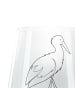 Mr. & Mrs. Panda Gravur Teelicht Storch ohne Spruch in Transparent