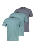 Lerros T-Shirt Basic in Petrol / grau
