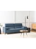 Beliani 3-Sitzer Sofa ANGE in Blau/Schwarz - (W) 214 x (H) 68 x (L) 84 cm