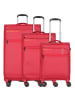 March15 Trading Silhouette 4 Rollen Kofferset 3-teilig mit Dehnfalte red