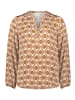 CARTOON Casual-Bluse mit Knöpfen in Brown/Rosé