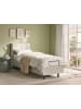 Beliani Einzelbett VICEROY in Beige/Schwarz - (W) 80 x (H) 120 x (L) 216 cm