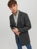 Jack & Jones Kurzer Woll Mantel Elegante Coat Übergangjacke JJEMOULDER in Dunkelgrau