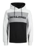 Jack & Jones Sweatshirt 'Logo Blocking' in weiß