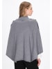 DreiMaster Women Poncho in grey melange
